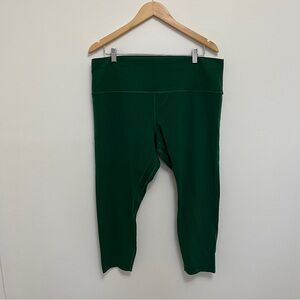 Lululemon Wunder Under Crop Green Legging Size 18